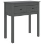 Tavolo Consolle Grigio 70x35x75 cm in Legno Massello di Pino Tavolo Consolle Grigio 70x35x75 cm in Legno Massello di Pino