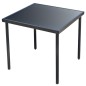 Set da Pranzo da Giardino 5 pz in Acciaio Nero Set da Pranzo da Giardino 5 pz in Acciaio Nero