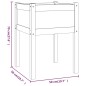 Fioriere da Giardino 2 pz 50x50x70 cm in Legno Massello di Pino Fioriere da Giardino 2 pz 50x50x70 cm in Legno Massello di Pino