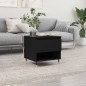 Tavolino da Salotto Nero 50x46x50 cm in Legno Multistrato Tavolino da Salotto Nero 50x46x50 cm in Legno Multistrato