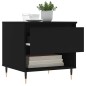 Tavolino da Salotto Nero 50x46x50 cm in Legno Multistrato Tavolino da Salotto Nero 50x46x50 cm in Legno Multistrato