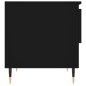 Tavolino da Salotto Nero 50x46x50 cm in Legno Multistrato Tavolino da Salotto Nero 50x46x50 cm in Legno Multistrato