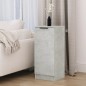 Credenza Grigio Cemento 30x30x70 cm in Legno Multistrato Credenza Grigio Cemento 30x30x70 cm in Legno Multistrato