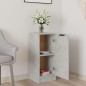 Credenza Grigio Cemento 30x30x70 cm in Legno Multistrato Credenza Grigio Cemento 30x30x70 cm in Legno Multistrato