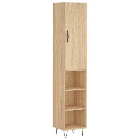 Credenza Rovere Sonoma 34,5x34x180 cm in Legno Multistrato