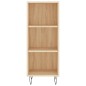 Credenza Rovere Sonoma 34,5x34x180 cm in Legno Multistrato