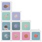 Scaffale Portaoggetti per Bambini con 10 Cubi Bianchi in PP Scaffale Portaoggetti per Bambini con 10 Cubi Bianchi in PP