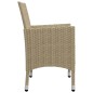 Set Mobili da Pranzo per Giardino 5 pz Beige Set Mobili da Pranzo per Giardino 5 pz Beige