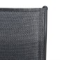 Set da Pranzo per Giardino 7 pz in Acciaio Nero Set da Pranzo per Giardino 7 pz in Acciaio Nero