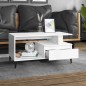 Tavolino da Salotto Bianco 90x49x45 cm in Legno Multistrato Tavolino da Salotto Bianco 90x49x45 cm in Legno Multistrato