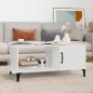 Tavolino da Salotto Bianco 90x50x40 cm in Legno Multistrato Tavolino da Salotto Bianco 90x50x40 cm in Legno Multistrato
