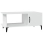 Tavolino da Salotto Bianco 90x50x40 cm in Legno Multistrato Tavolino da Salotto Bianco 90x50x40 cm in Legno Multistrato