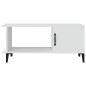 Tavolino da Salotto Bianco 90x50x40 cm in Legno Multistrato Tavolino da Salotto Bianco 90x50x40 cm in Legno Multistrato