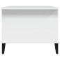 Tavolino da Salotto Bianco 90x50x40 cm in Legno Multistrato Tavolino da Salotto Bianco 90x50x40 cm in Legno Multistrato