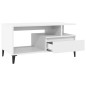 Tavolino da Salotto Bianco 90x49x45 cm in Legno Multistrato Tavolino da Salotto Bianco 90x49x45 cm in Legno Multistrato