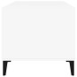 Tavolino da Salotto Bianco 90x49x45 cm in Legno Multistrato Tavolino da Salotto Bianco 90x49x45 cm in Legno Multistrato