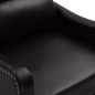 Poltrona Massaggio Elettrica Reclinabile Nero Similpelle Lucida