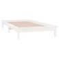 Giroletto LED Bianco 75x190 cm Small Single Legno Massello Giroletto LED Bianco 75x190 cm Small Single Legno Massello