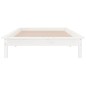 Giroletto LED Bianco 75x190 cm Small Single Legno Massello Giroletto LED Bianco 75x190 cm Small Single Legno Massello