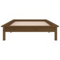Giroletto con LED Miele 90x190 cm Single in Legno Massello