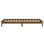 Giroletto con LED Miele 90x190 cm Single in Legno Massello