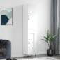 Credenza 34,5x34x180 cm in Legno Multistrato Bianco Lucido Credenza 34,5x34x180 cm in Legno Multistrato Bianco Lucido