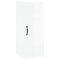 Credenza 34,5x34x180 cm in Legno Multistrato Bianco Lucido Credenza 34,5x34x180 cm in Legno Multistrato Bianco Lucido