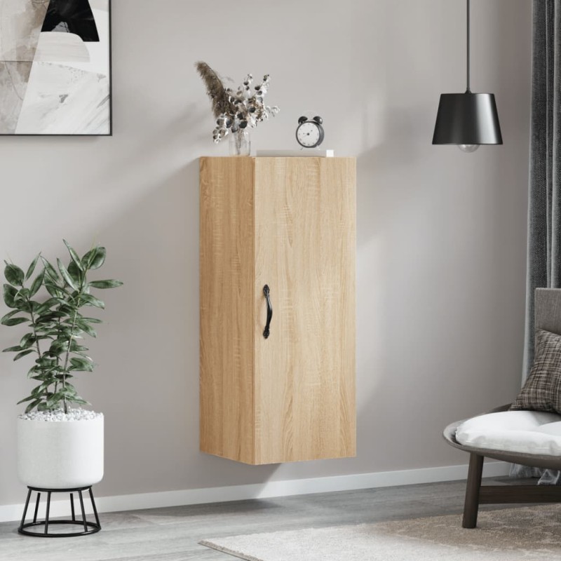 Mobile a Parete Rovere Sonoma 34,5x34x90 cm Legno Multistrato Mobile a Parete Rovere Sonoma 34,5x34x90 cm Legno Multistrato