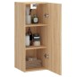 Mobile a Parete Rovere Sonoma 34,5x34x90 cm Legno Multistrato Mobile a Parete Rovere Sonoma 34,5x34x90 cm Legno Multistrato