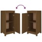 vidaXL Credenze 2 pz Ambra 39x35x80 cm in Legno Massello di Pino vidaXL Credenze 2 pz Ambra 39x35x80 cm in Legno Massello di Pino
