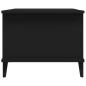 Tavolino da Salotto Nero 90x50x40 cm in Legno Multistrato