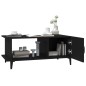 Tavolino da Salotto Nero 90x50x40 cm in Legno Multistrato