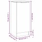 Credenze 2 pz Rovere Sonoma 30x30x70 cm in Legno Multistrato Credenze 2 pz Rovere Sonoma 30x30x70 cm in Legno Multistrato