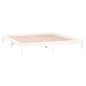 Giroletto LED Bianco 120x190 cm Small Double Legno Massello Giroletto LED Bianco 120x190 cm Small Double Legno Massello