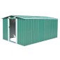 Casetta da Giardino 257x392x181 cm in Metallo Verde Casetta da Giardino 257x392x181 cm in Metallo Verde