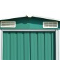 Casetta da Giardino 257x392x181 cm in Metallo Verde Casetta da Giardino 257x392x181 cm in Metallo Verde