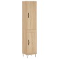 Credenza Rovere Sonoma 34,5x34x180 cm in Legno Multistrato Credenza Rovere Sonoma 34,5x34x180 cm in Legno Multistrato