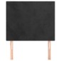 vidaXL Testiere 2 pz Nere 100x5x78/88 cm in Velluto vidaXL Testiere 2 pz Nere 100x5x78/88 cm in Velluto