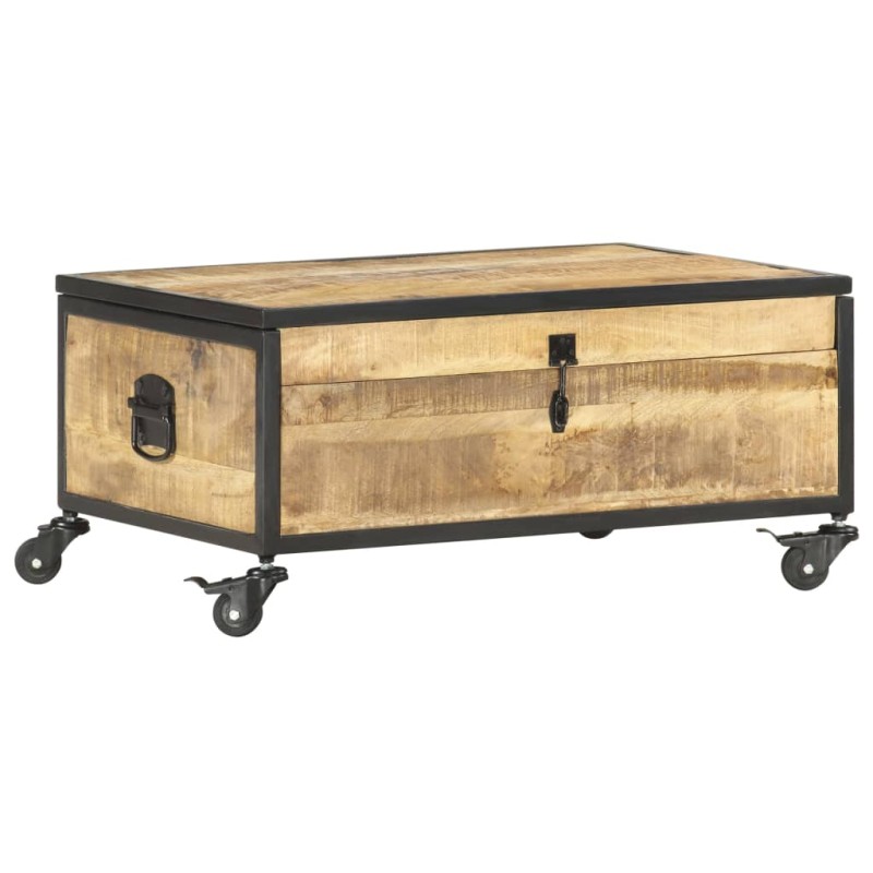 Tavolino da Salotto 70x50x33 cm in Legno Massello di Mango Tavolino da Salotto 70x50x33 cm in Legno Massello di Mango