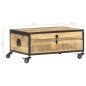 Tavolino da Salotto 70x50x33 cm in Legno Massello di Mango Tavolino da Salotto 70x50x33 cm in Legno Massello di Mango