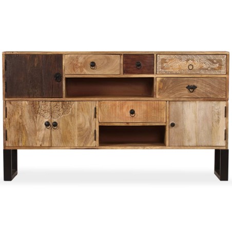 Credenza in Legno Massello di Mango 140x30x80 cm