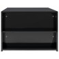 Tavolino da Salotto Nero Lucido 100x60x42cm Legno Multistrato
