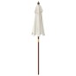 Ombrellone da Giardino con Palo in Legno Sabbia 196x231 cm Ombrellone da Giardino con Palo in Legno Sabbia 196x231 cm