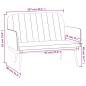 Panca Cappuccino 107x80x81 cm in Similpelle