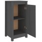Credenza Grigia 40x35x80 cm in Legno Massello di Pino Credenza Grigia 40x35x80 cm in Legno Massello di Pino