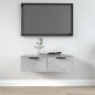 Armadietto a Muro Grigio Cemento 68x30x20 cm Legno Multistrato Armadietto a Muro Grigio Cemento 68x30x20 cm Legno Multistrato