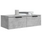 Armadietto a Muro Grigio Cemento 68x30x20 cm Legno Multistrato Armadietto a Muro Grigio Cemento 68x30x20 cm Legno Multistrato