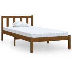 Giroletto Marrone Miele in Legno Massello di Pino 90x200 cm