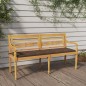 Panchina Batavia con Cuscino Tortora 150 cm Legno Massello Teak Panchina Batavia con Cuscino Tortora 150 cm Legno Massello Teak