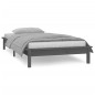 Giroletto LED Grigio 75x190 cm Small Single Legno Massello Giroletto LED Grigio 75x190 cm Small Single Legno Massello